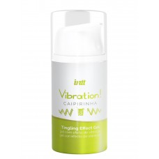 Жидкий интимный гель с эффектом вибрации Лайм, Intt Caipirinha Vibration, 15 мл.