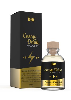 Съедобный массажный гель для интимных зон, 30 мл (энергетик), Intt Energy Drink Massage Gel