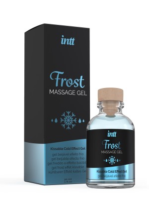Съедобный массажный гель с охлаждающим эффектом, 30 мл (мята), Intt Frost Massage Gel