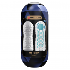 Мастурбатор с прокручивающим эффектом + шарик, "Pretty Love Caspar", белый