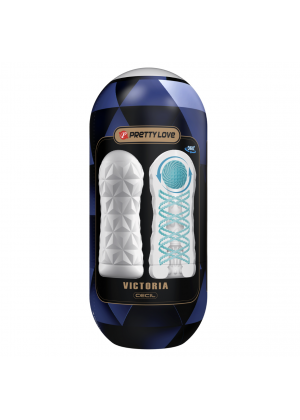 Мастурбатор с прокручивающим эффектом + шарик, "Pretty Love Caspar", белый