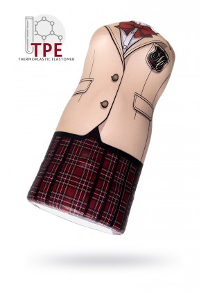 Мастурбатор MAGIC EYES Uniforms NUDE blazer R, TPE, белый, 17 см