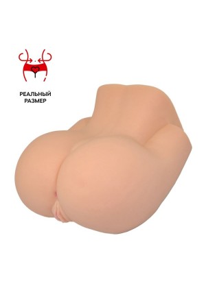 Мастурбатор реалистичный вагина+анус, XISE, TPR, телесный, 49,5 см, 16,5 кг