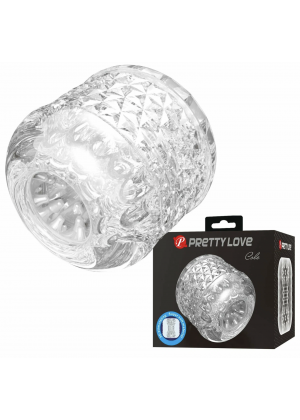 Нереалистичный мастурбатор с текстурированным каналом Cole, прозрачный Нереалистичный мастурбатор с текстурированным каналом Cole, прозрачный