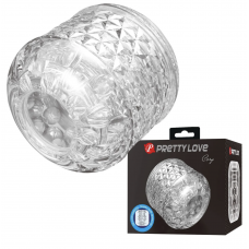 Нереалистичный мастурбатор с текстурированным каналом Cory, прозрачный