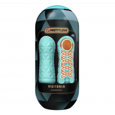 Мастурбатор с прокручивающим эффектом + шарик, "Pretty Love Caspar", голубой