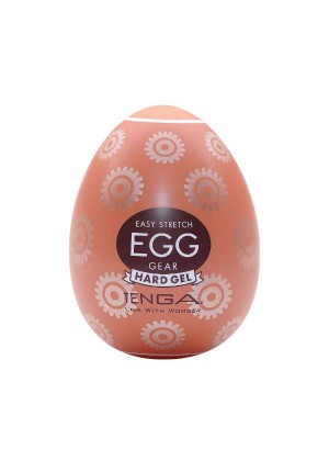 Нереалистичный мастурбатор-яйцо Tenga Egg, Gear, 6,1 см