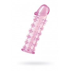 Насадка на пенис A-Toys by TOYFA Nux, TPE, розовый, 12,5 см