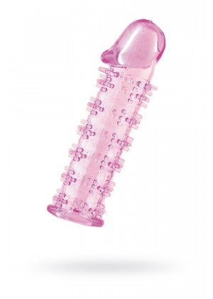 Насадка на пенис A-Toys by TOYFA Nux, TPE, розовый, 12,5 см