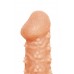 Насадка KOKOS реалистичная с дополнительной стимуляцией, TPE, телесная, 13,8 см