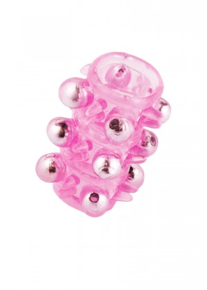 Насадка на пенис с бусинками TOYFA Basic, TPE, розовая, 5 см Насадка на пенис с бусинками TOYFA Basic, TPE, розовая, 5 см