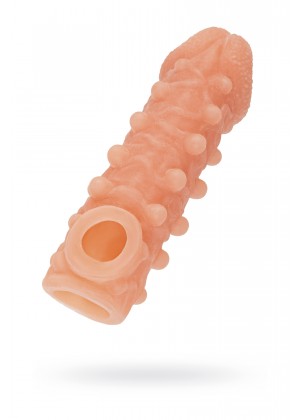 Насадка реалистичная KOKOS COCK SLEEVE 010-S с дополнительной стимуляцией, TPE, телесная, 13.8 см Насадка реалистичная KOKOS COCK SLEEVE 010-S с дополнительной стимуляцией, TPE, телесная, 13.8 см