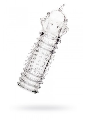 Насадка на пенис A-Toys by TOYFA Baldi, TPR, прозрачный, 15,3 см Насадка на пенис A-Toys by TOYFA Baldi, TPR, прозрачный, 15,3 см