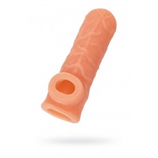 Насадка реалистичная KOKOS NUDE SLEEVE с дополнительной стимуляцией, TPE, телесная, 15.6 см