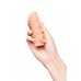Насадка реалистичная KOKOS NUDE SLEEVE с дополнительной стимуляцией, TPE, телесная, 10 см