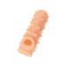 Насадка реалистичная KOKOS NUDE SLEEVE с дополнительной стимуляцией, TPE, телесная, 10 см