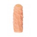 Насадка реалистичная KOKOS NUDE SLEEVE с дополнительной стимуляцией, TPE, телесная, 10 см