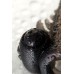 Насадка Toyfa XLover, для увеличения размера с кольцом и вибрацией, TPE, черная, 14.5 см