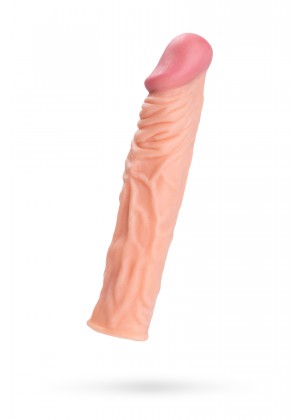 Насадка на пенис TOYFA A-Toys , SoftSkin, Телесный, 19,5 см
