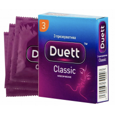 Презервативы Duett Classic, классические, 3 шт.