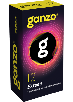 Презервативы Ganzo, extase, латекс, точечные, ребристые, анатомичные, 18 см, 5,2 см, 12 шт. Презервативы Ganzo, extase, латекс, точечные, ребристые, анатомичные, 18 см, 5,2 см, 12 шт.