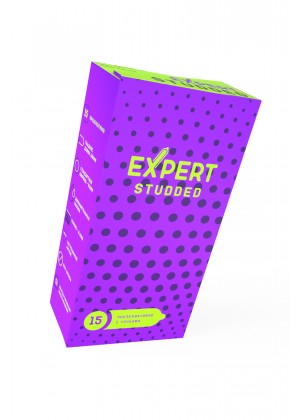 Презервативы EXPERT Studded, облегающие, точечные, 15 шт Презервативы EXPERT Studded, облегающие, точечные, 15 шт