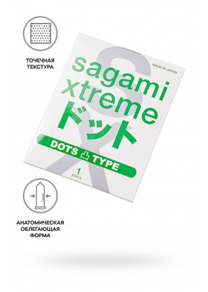 Презервативы Sagami, xtreme, type-e, латекс, 18,5 см, 5,2 см, 1 шт.