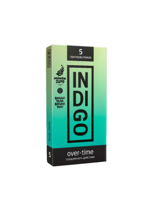 Презервативы из натурального латекса, продлевающего действия, Indigo Over-Tame, 5 шт.