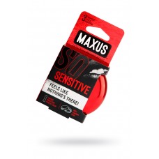 Презервативы Maxus Ultra thin, ультратонкие, латекс, железный кейс, 3 шт.