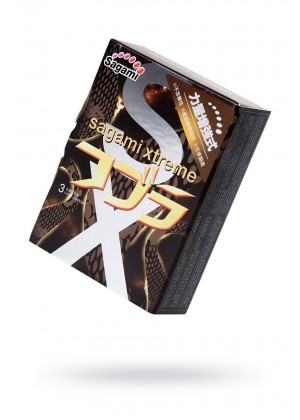 Презервативы Sagami, xtreme, cobra, латекс, 19 см, 4,4 см, 3 шт.