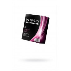 Презервативы Vitalis, premium, ультратонкие, 18 см, 5,3 см, 3 шт.