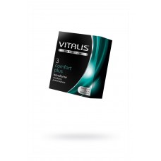 Презервативы Vitalis, premium, comfort plus, анатомичные, 18 см, 5,3 см, 3 шт.