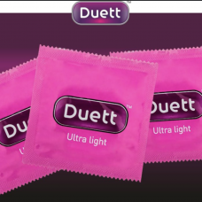 Презервативы Duett  Ultra Light, особо тонкие, 3 шт.