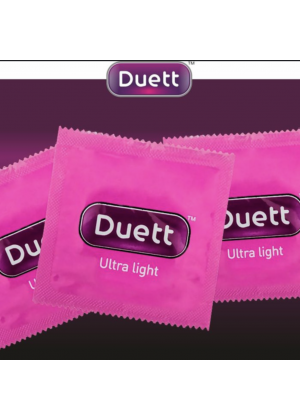 Презервативы Duett  Ultra Light, особо тонкие, 3 шт.