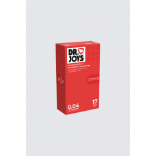Презервативы DR JOYS, сверхпрочные, (тонкие) классическая толщина 0.04 мм, 17 шт.