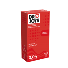 Презервативы DR JOYS, сверхпрочные, точечно ребристые, 17 шт.