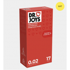 Презервативы DR JOYS, сверхпрочные, (ультратонкие) неощутимая толщина 0.02 мм, 17 шт.