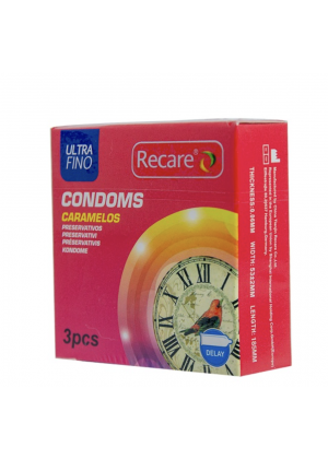 Презервативы Recare с эффектом продления полового акта, 3 шт Презервативы Recare с эффектом продления полового акта, 3 шт