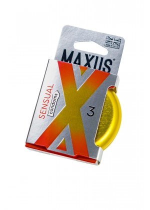 Презервативы Maxus SENSUAL, классические, латекс, 3 шт.