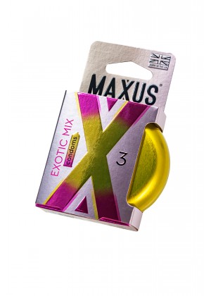 Презервативы Maxus EXOTIC MIX, латекс, ароматизированные 3 шт.