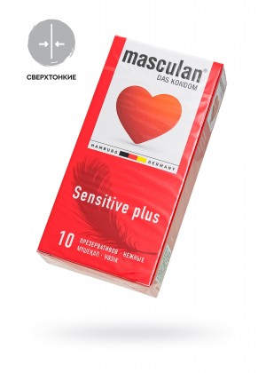 Презервативы Masculan, сlassic 1, нежные, 19 см, 5,2 см, 10 шт.