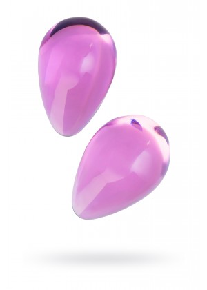 Вагинальные шарики Sexus Glass, стекло, розовые, Ø 2,7 см