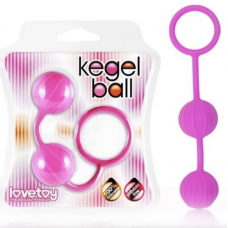 Вагинальные шарики со смещенным центром тяжести, Love Toy, розовые