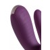 Стимулятор для пар Satisfyer Double Fun Connect App, с пультом ДУ, силикон, фиолетовый, 9 см