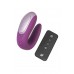 Стимулятор для пар Satisfyer Double Fun Connect App, с пультом ДУ, силикон, фиолетовый, 9 см