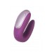 Стимулятор для пар Satisfyer Double Fun Connect App, с пультом ДУ, силикон, фиолетовый, 9 см