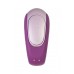 Стимулятор для пар Satisfyer Double Fun Connect App, с пультом ДУ, силикон, фиолетовый, 9 см