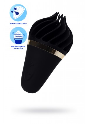 Вибромассажер Satisfyer layons Sweet Treat, силикон, черный, 10,4 см.
