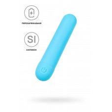 Вибропуля A-Toys by TOYFA MURR, силикон, голубой, 10 см