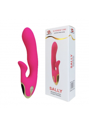 Нереалистичный вибратор для двойной стимуляции, Sally, розовый Нереалистичный вибратор для двойной стимуляции, Sally, розовый